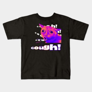 Coughing Cat Kids T-Shirt